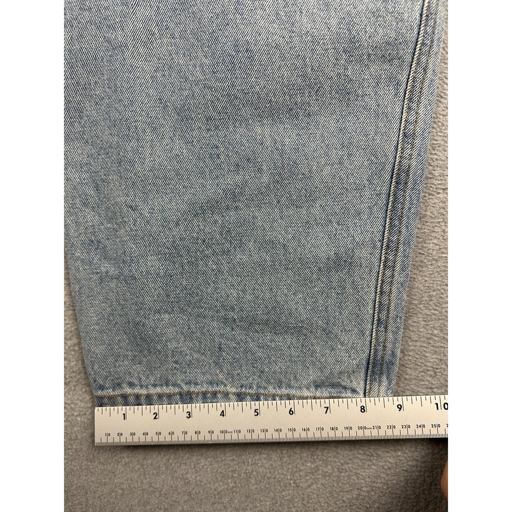 P&Co 304 Jeans Womens 18 36L Light Wash Blue Relaxed Cropped Denim Cargo NWT - Picture 7 of 12